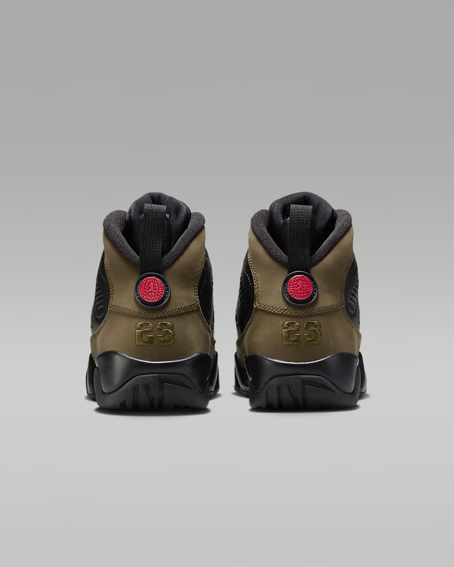 Air Jordan 9 Retro Olive Big Kids Shoes. Nike